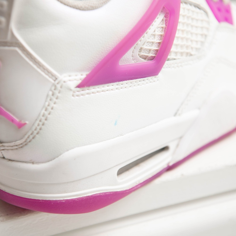Air Jordan 4 Retro Hyper Violet Pearl Shimmer Kids 4.5 / W6 Retro Cute Jordans - Picture 6 of 8